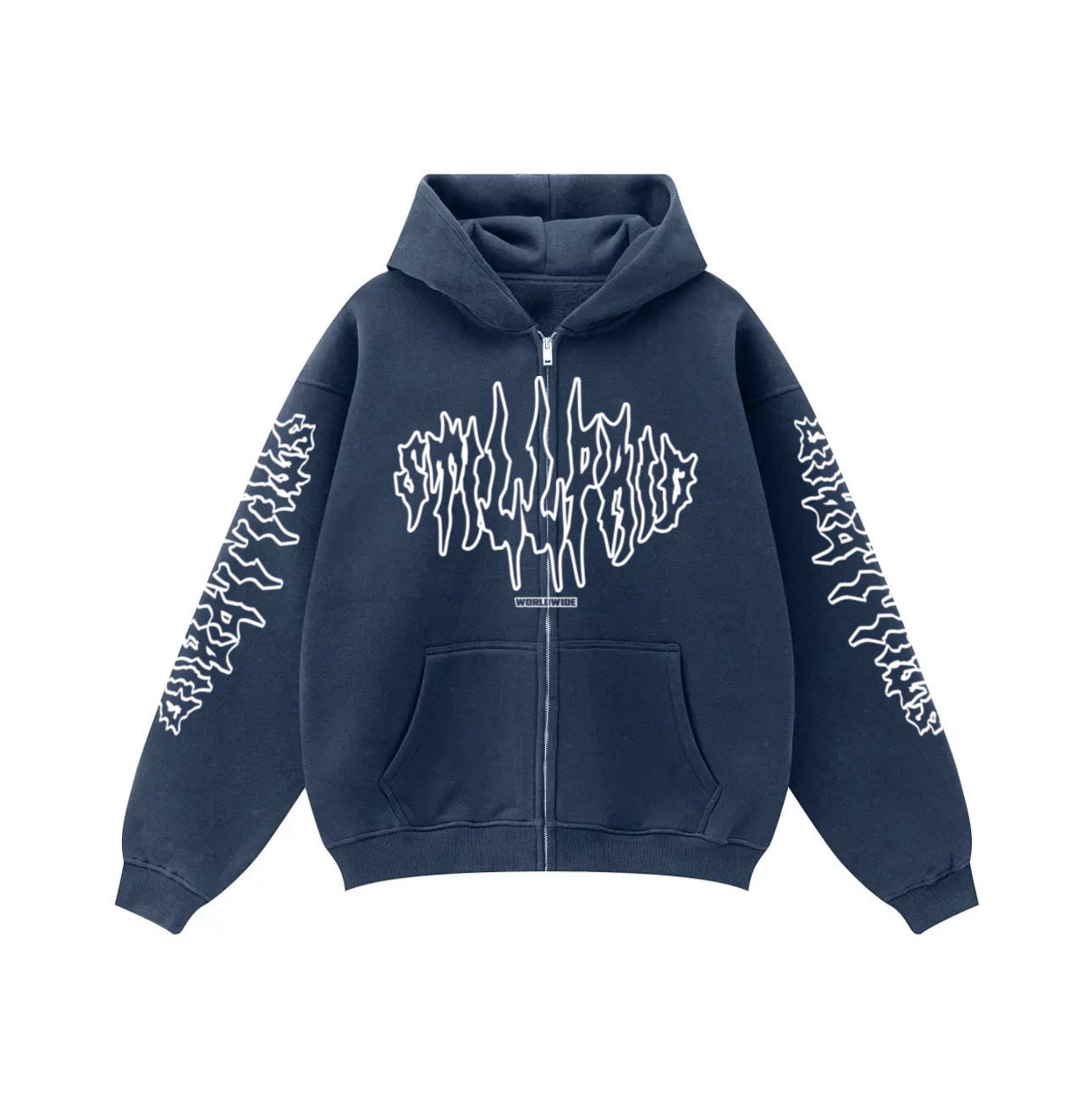 Still Paid Classic Wavy Zip Up